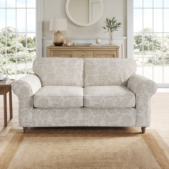 Flori Woven Floral Fabric 2 Seater Sofa