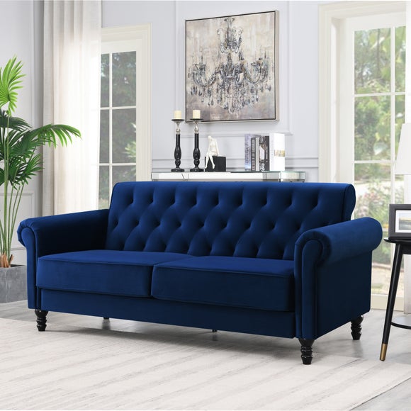 Greta Velvet 3 Seater Sofa