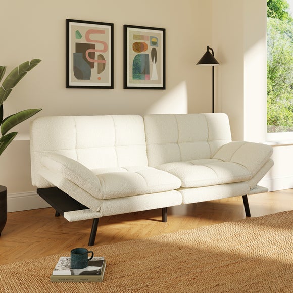 Harrison Quilted Sherpa Clic Clac Sofa Bed