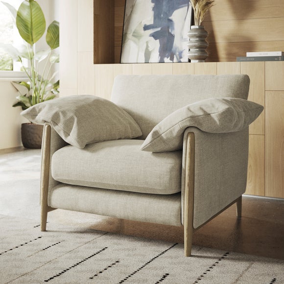 Hector Tonal Plush Chenille Snuggle Chair