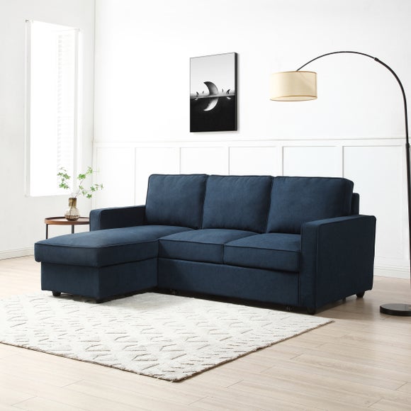 Kayden Woven Reversible Trundle Corner Double Sofa Bed