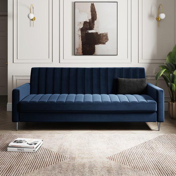 Kendall Quilted Velvet Clic Clac Storage Sofa Bed