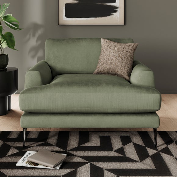Lawson Matte Plush Velvet Snuggle Chair