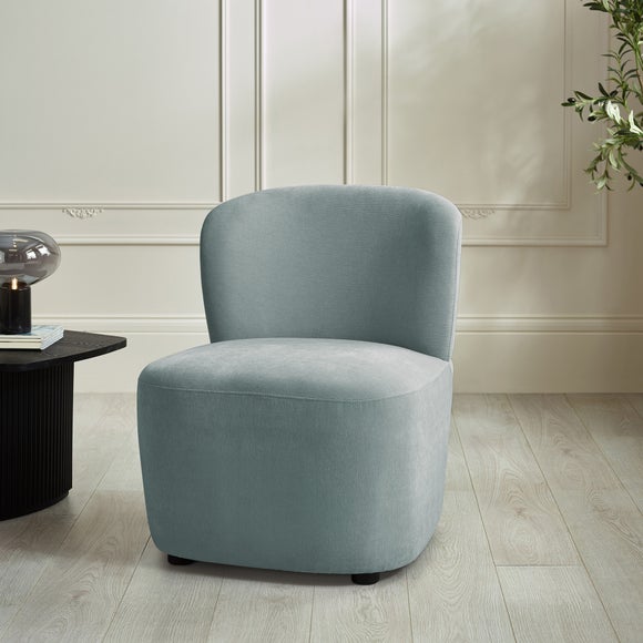 Lunetta Chenille Armless Accent Chair