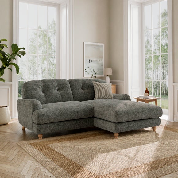 Martha Chunky Chenille Corner Chaise Sofa