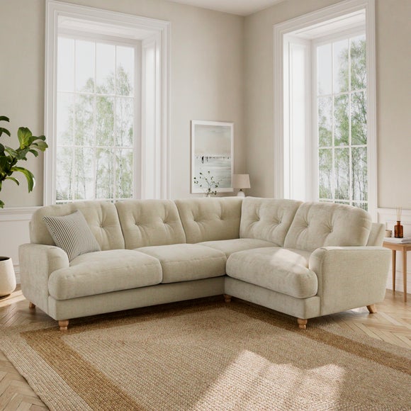 Martha Chunky Chenille Full Corner Sofa