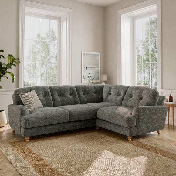 Martha Chunky Chenille Full Corner Sofa