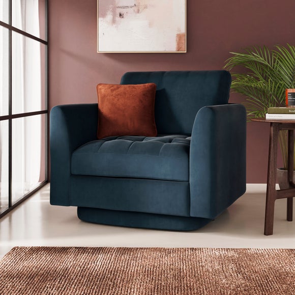 Max Velvet Swivel Chair