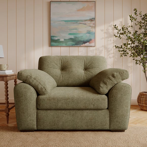Milton Soft Chenille Snuggle Chair