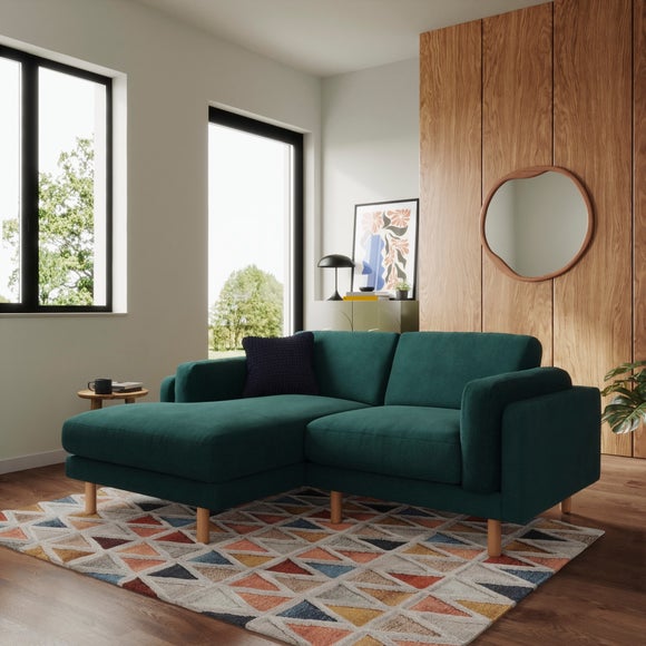 Newton Luxe Chenille Corner Chaise Sofa