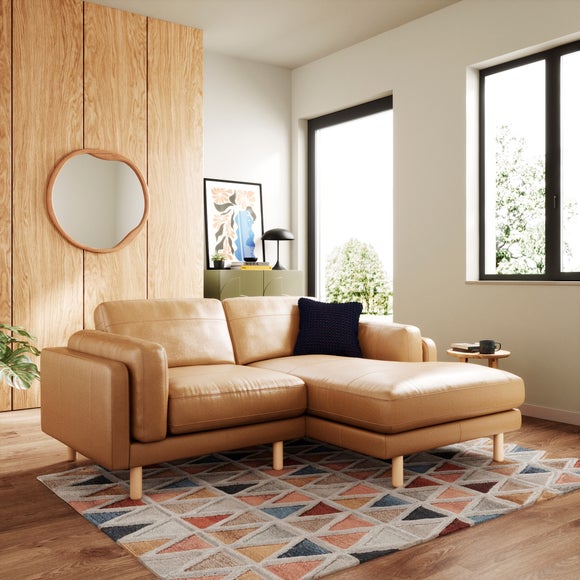Newton Vintage Leather Corner Chaise Sofa
