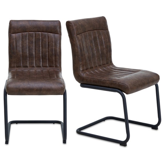 Set of 2 Felix Cantilever Dining Chairs