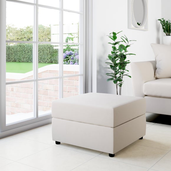 Square Opulent Velvet Storage Footstool