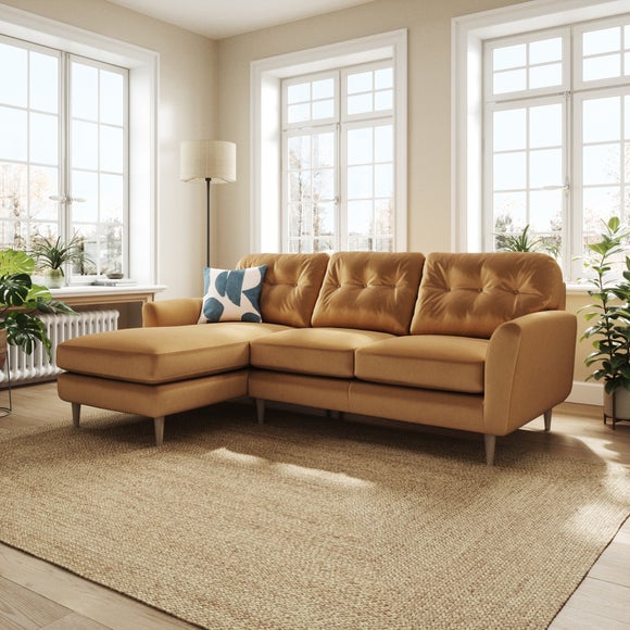 Sven Opulent Velvet Large Corner Chaise Sofa