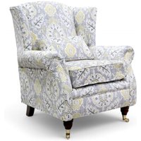 Wing Chair Fireside High Back Armchair Portobello Pewter