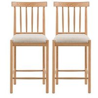Gallery Direct Set Of 2 Eton Natural Bar Stools - Natural