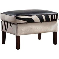 Zebra Print Footstool