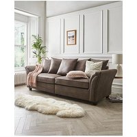 The Very Collection Dury Leather Look 4 Seater Sofa