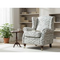 Wing Chair Fireside High Back Armchair Zebra Mountain