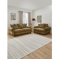 The Very Collection Amersham 3 Seater Fabric Sofa + Love Chair