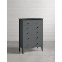 M&S Hastings Dark Grey 6 Drawer Chest Dark Grey