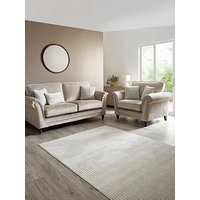 The Very Collection Highgate 3 Seater Fabric Sofa + Snuggle Chair Set (Buy & Save!)