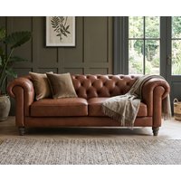 Jameson Chestnut Leather 3 Seater Sofa