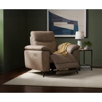 Sinclair Earth Brown Fabric Recliner Armchair