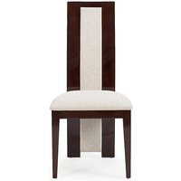 Novara Brown Set of 2 Fabric Dining Chairs