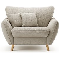 Palma Natural Chenille Fabric Armchair