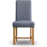 Braced Blue Set of 2 Fabric Dining Chairs