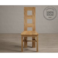 Natural Oak Set of 2 Oak Dining Chairs