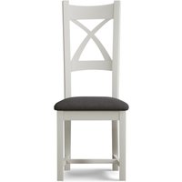 Painted Charcoal Grey Set of 2 Dining Chairs