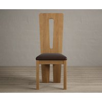 Lucca Brown Set of 2 Fabric Dining Chairs