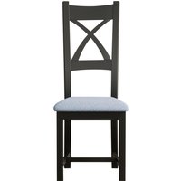 Painted Blue Set of 2 Painted Dining Chairs