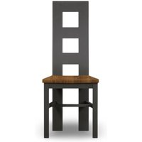 Painted Rustic Oak Set of 2 Painted Dining Chairs