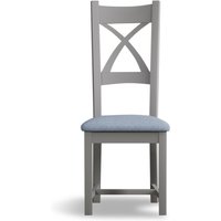 Painted Blue Set of 2 Painted Dining Chairs