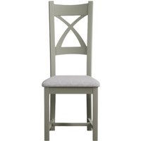 Painted Light Grey Set of 2 Dining Chairs