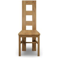 Natural Oak Set of 2 Oak Dining Chairs
