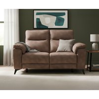 Sinclair Earth Brown Fabric 2 Seater Recliner Sofa