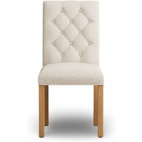 Isabella Natural Set of 2 Painted Dining Chairs