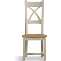 Painted Oak Set of 2 Dining Chairs