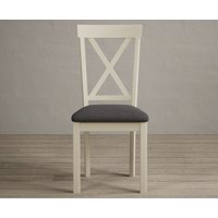 Hertford Charcoal Grey Set of 2 Painted Dining Chairs