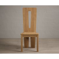 Lucca Oak Set of 2 Fabric Dining Chairs