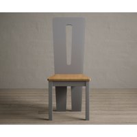 Lucca Oak Set of 2 Fabric Dining Chairs