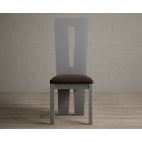 Lucca Brown Set of 2 Fabric Dining Chairs