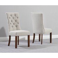 Francois Natural Set of 2 Fabric Dining Chairs